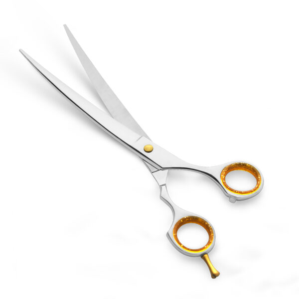 Curved Blade Stainless Steel Dog and Cat Grooming scissors