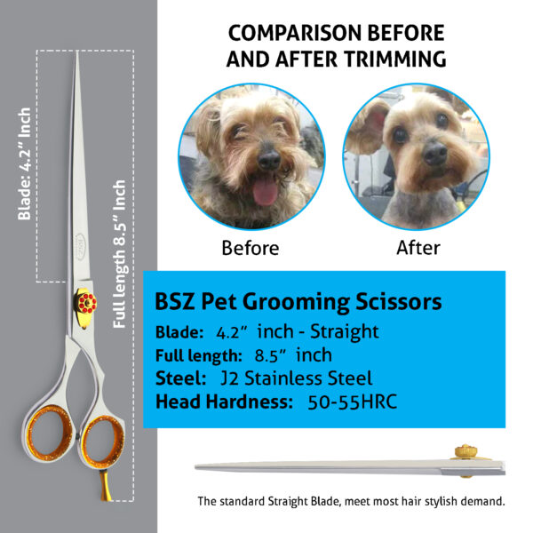 Adjustable Screw Pet Grooming Scissors