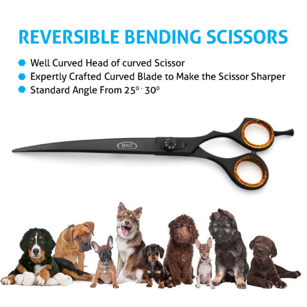 Curved Blade Pet grooming scissors