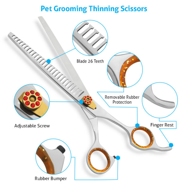 26 Teeth Thinning Dog Grooming Blending Scissor