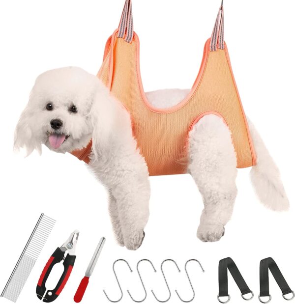 Pet Dog Grooming Hammock Harness