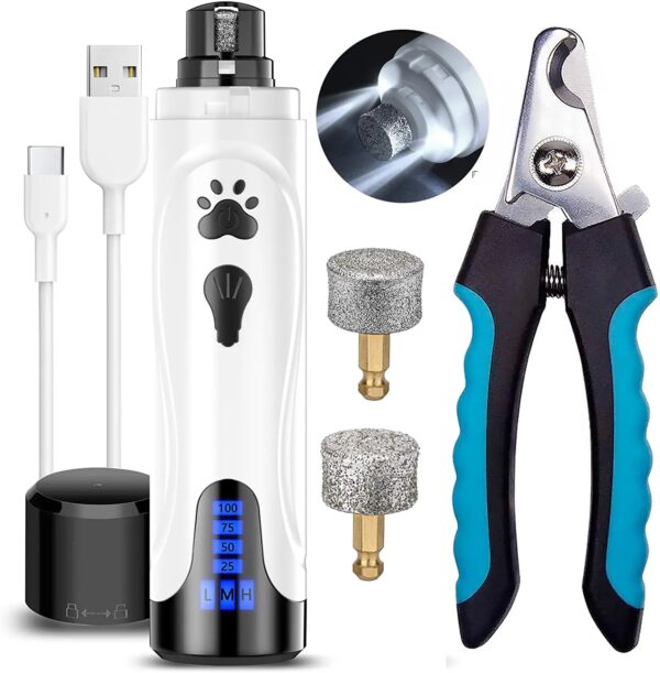 Dog Nail Grinder and Trimmer Kit